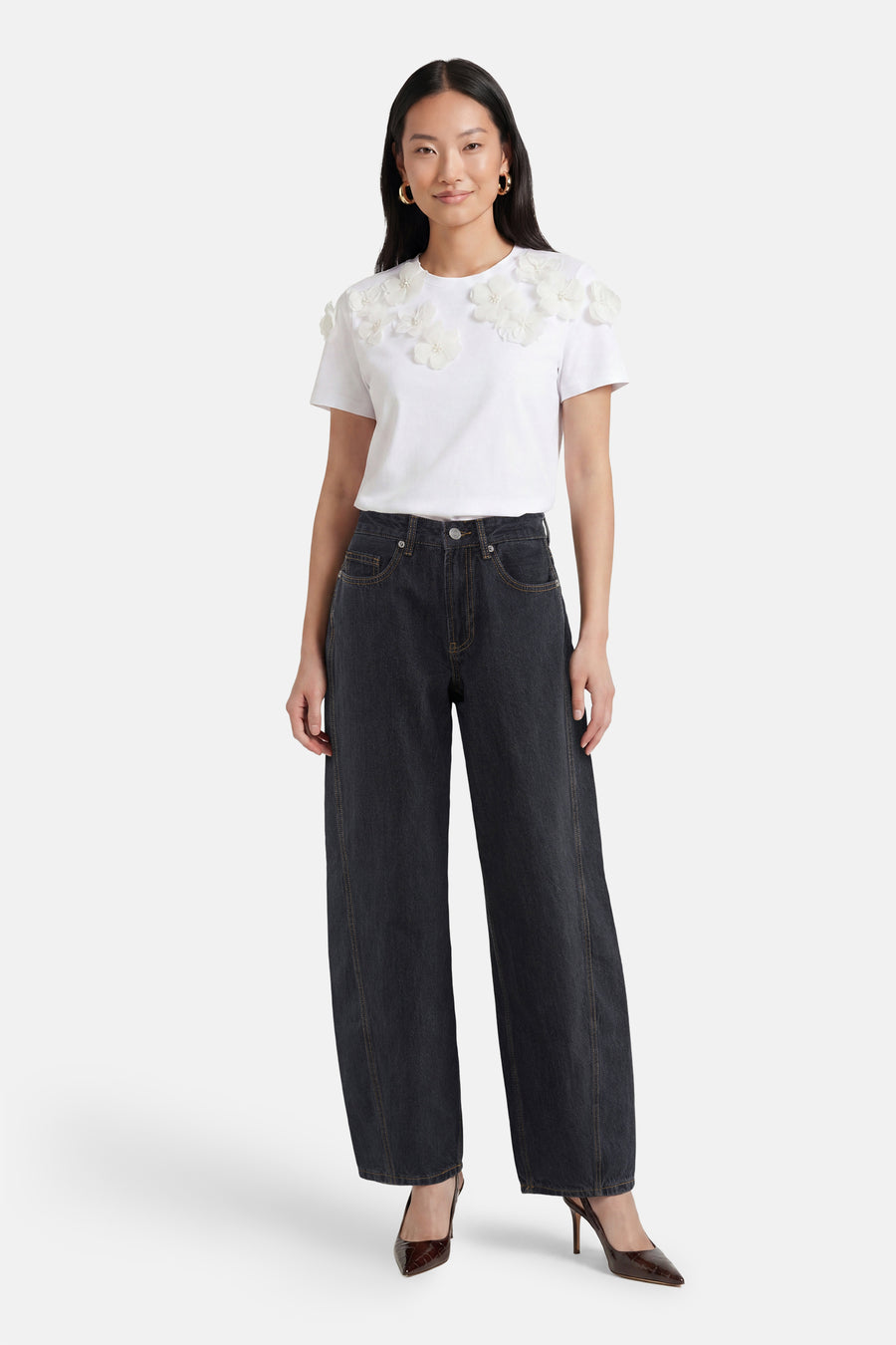 ZOE - dark grey denim