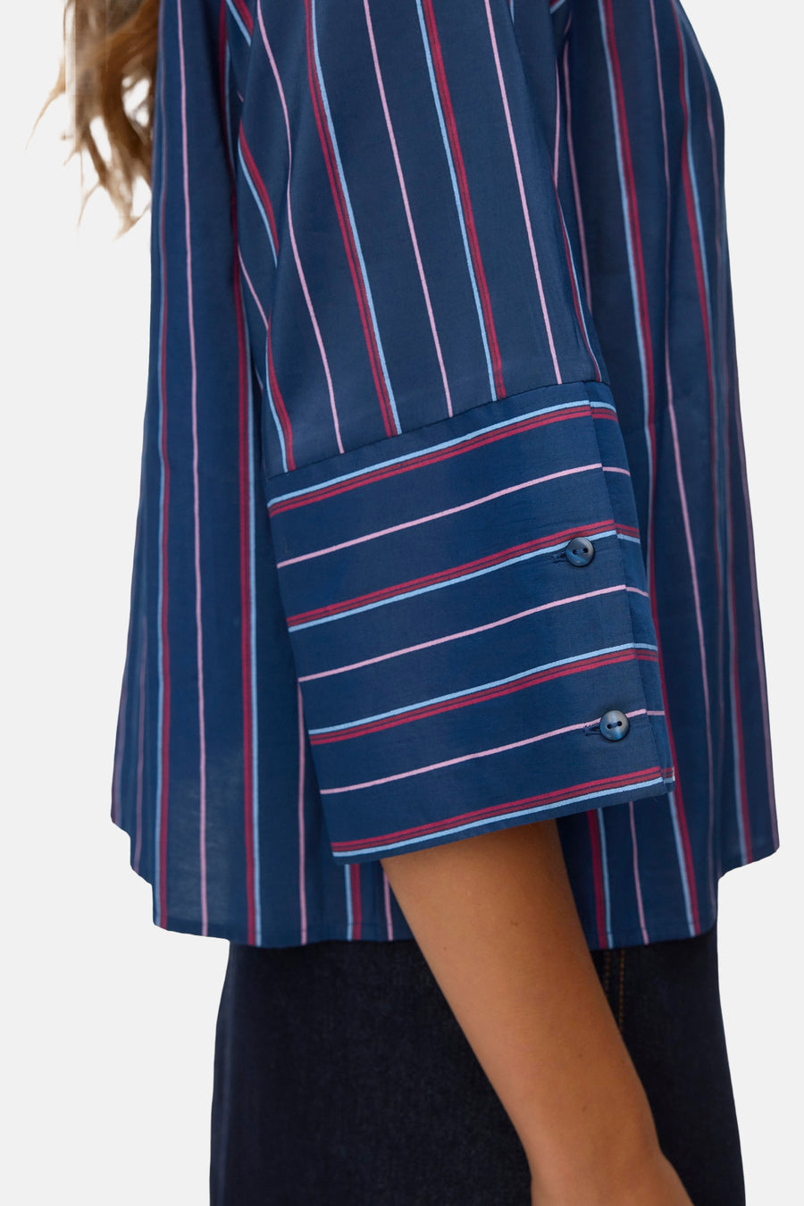 Chemise à manches longues - bleu