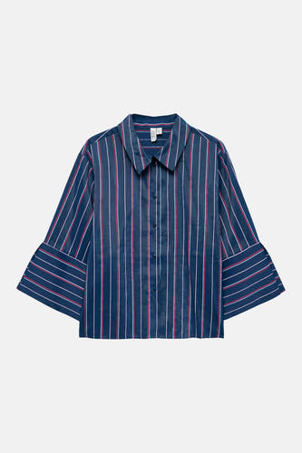Chemise à manches longues - bleu
