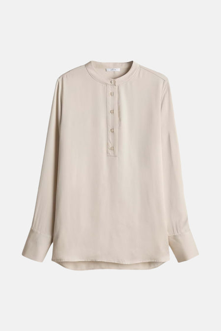 Blouse à manches longues - beige