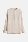 Blouse à manches longues - beige