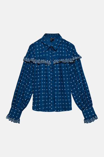 Chemise à manches longues - bleu