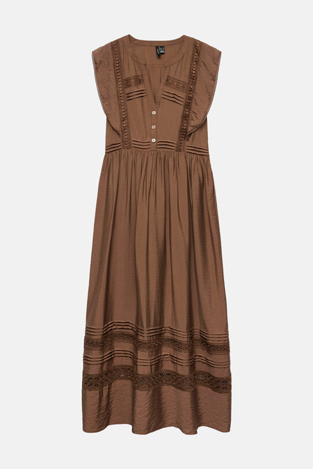 Robe sans manches - brun
