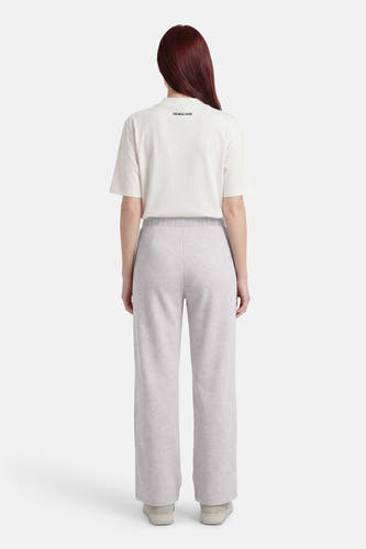 Pantalon gris de VERO MODA, avec des jambes larges et un aspect décontracté.