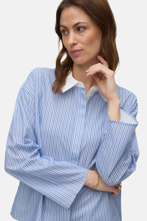 Chemise à manches longues - bleu