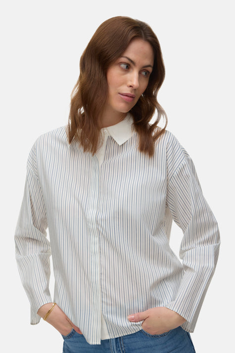 Chemise à manches longues - blanc