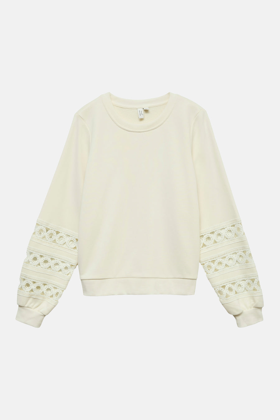 Sweat col O - écru