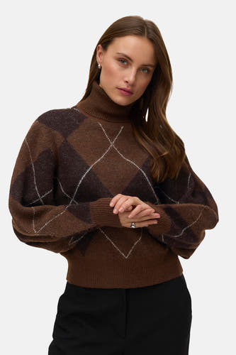 Pull col roulé brun - VERO MODA®