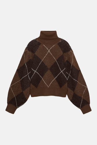 Pull col roulé brun - VERO MODA®