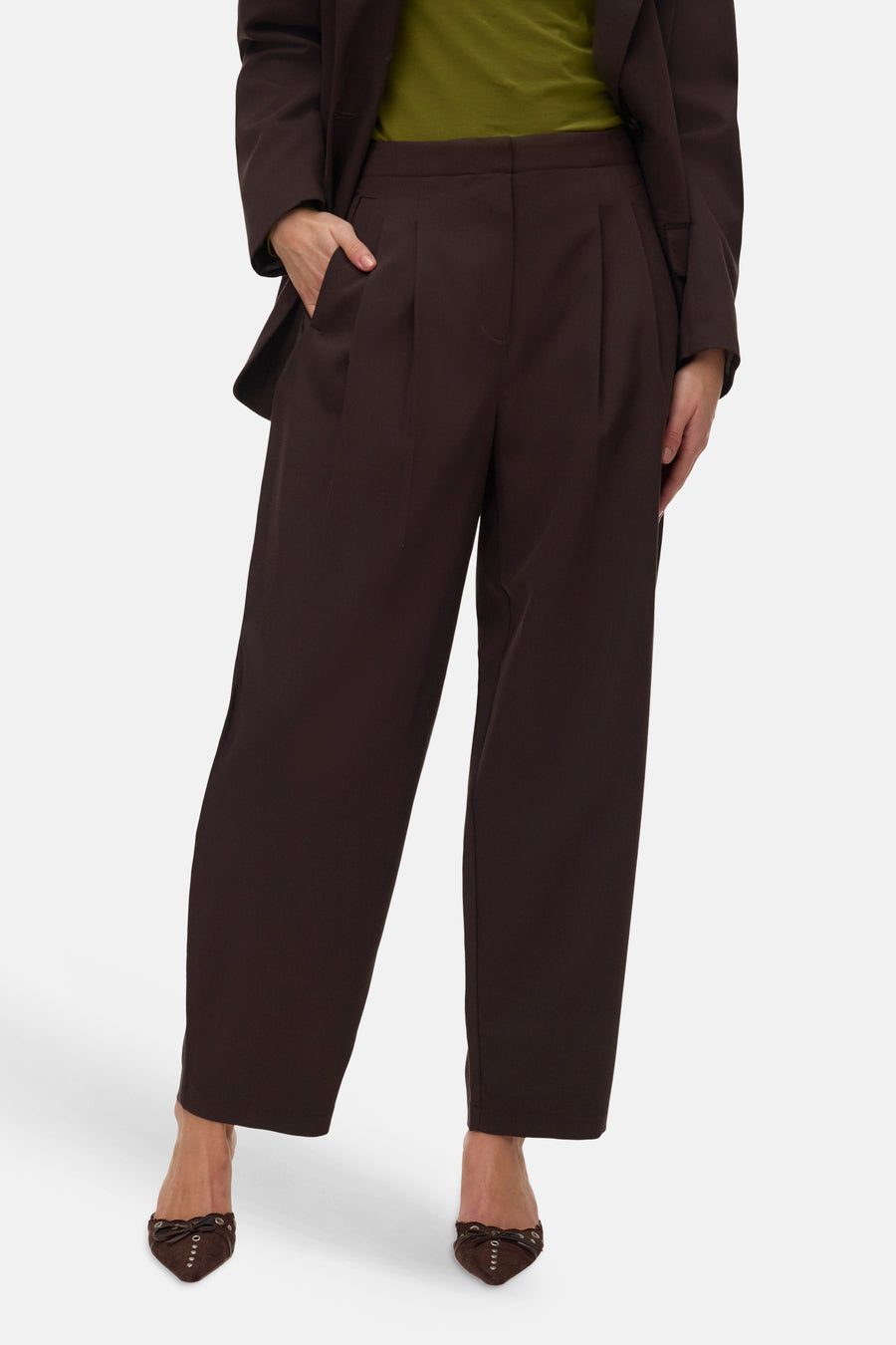 Pantalon de costume brun - VERO MODA®