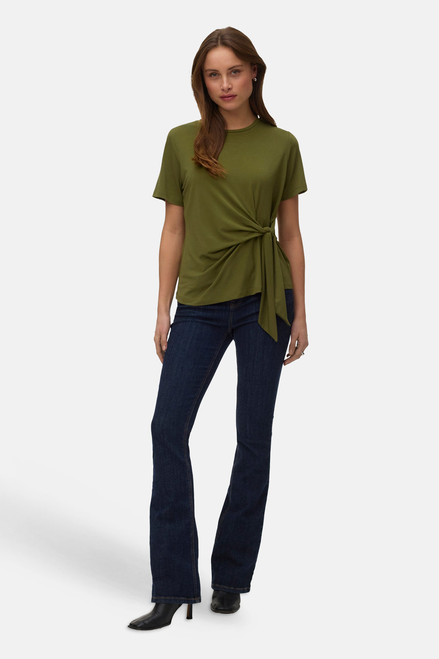 Top uni manche courte vert - VERO MODA®