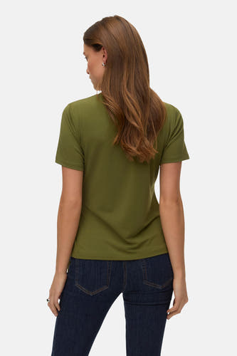 Top uni manche courte vert - VERO MODA®