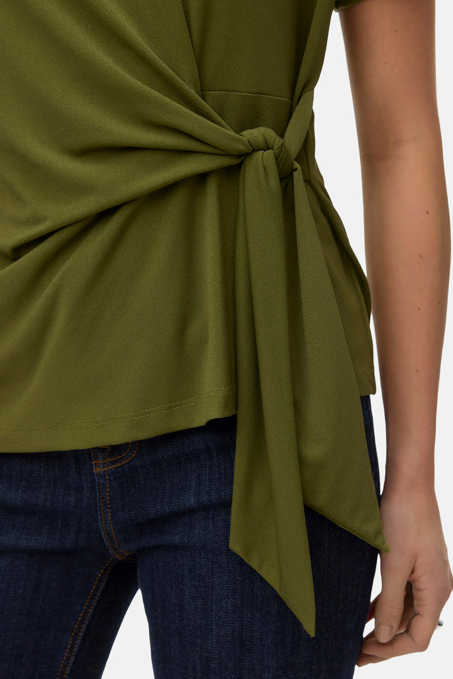 Top uni manche courte vert - VERO MODA®