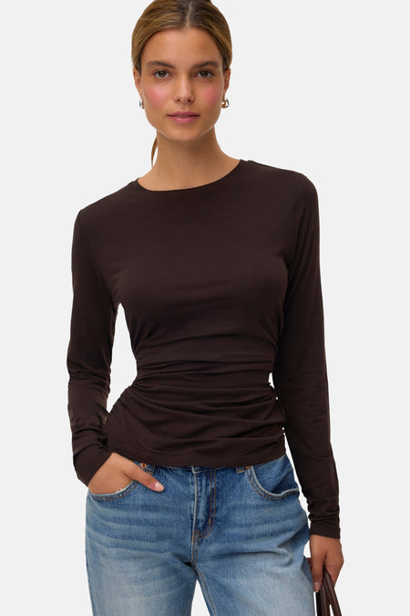 T-shirt à manches courtes - brun