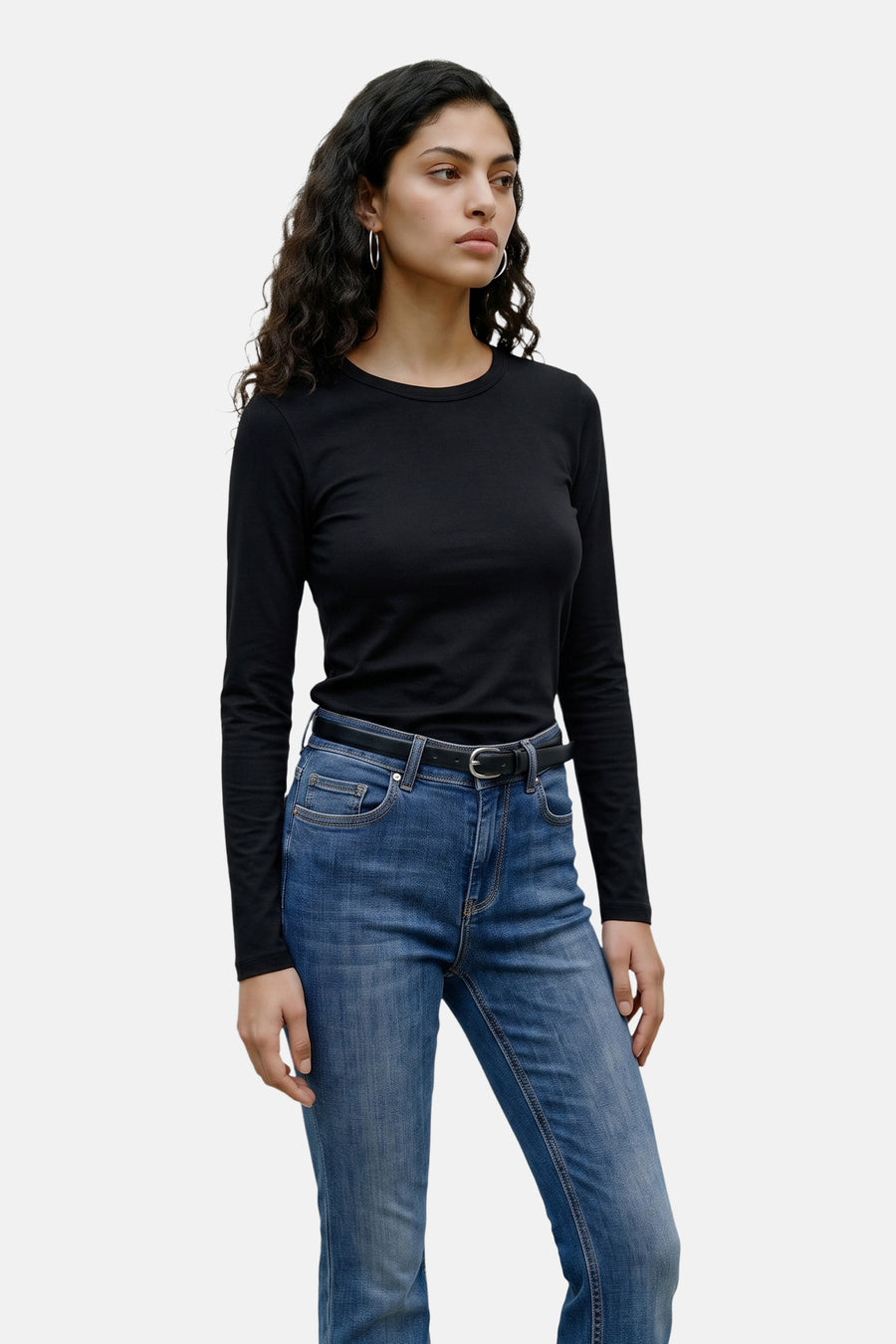 Top uni manche longue noir - VERO MODA®
