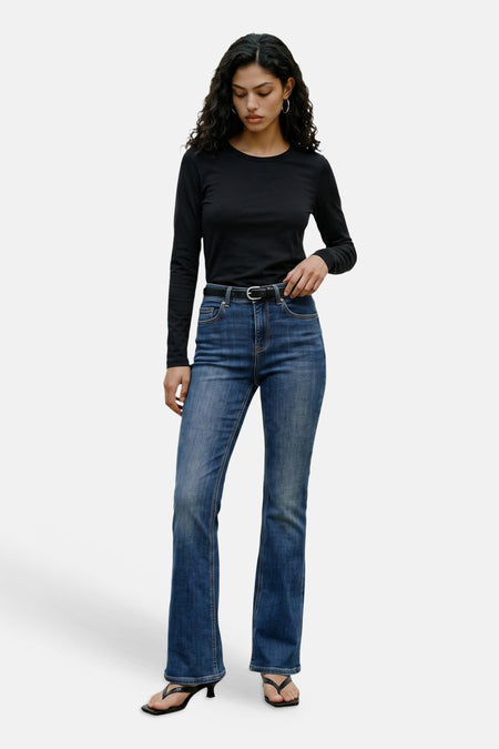 Top uni manche longue noir - VERO MODA®