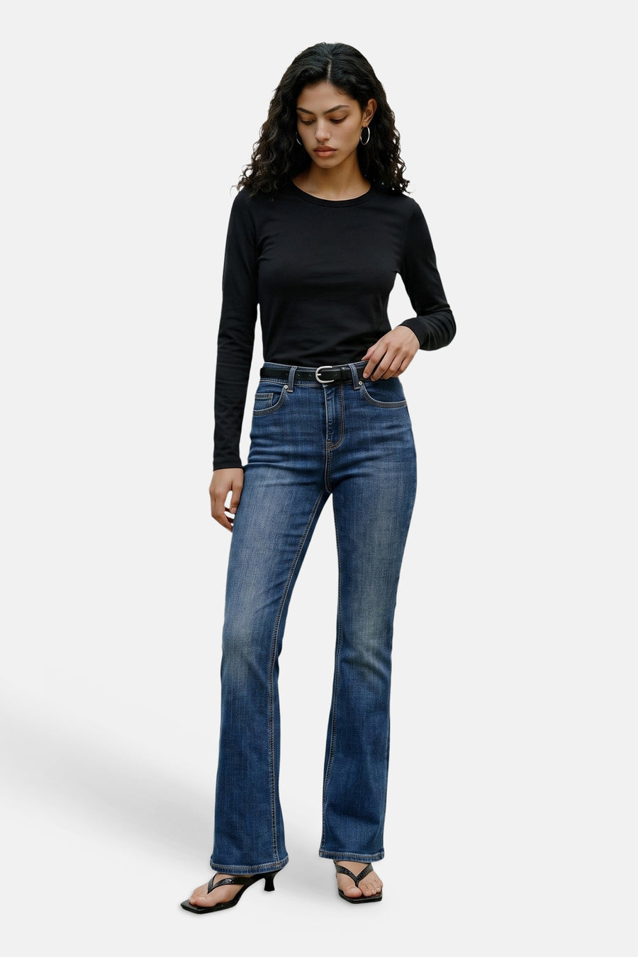 Top uni manche longue noir - VERO MODA®