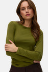 Top uni manche longue vert - VERO MODA®