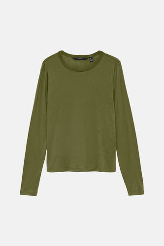 Top uni manche longue vert - VERO MODA®