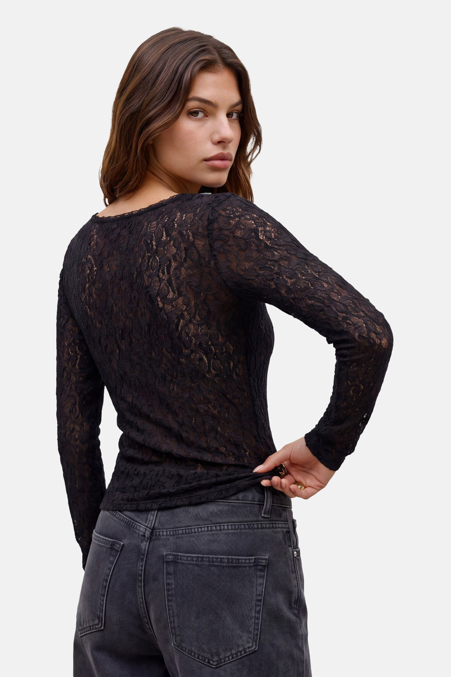 T-shirt à manches longues - Black