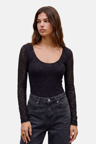 T-shirt à manches longues - Black