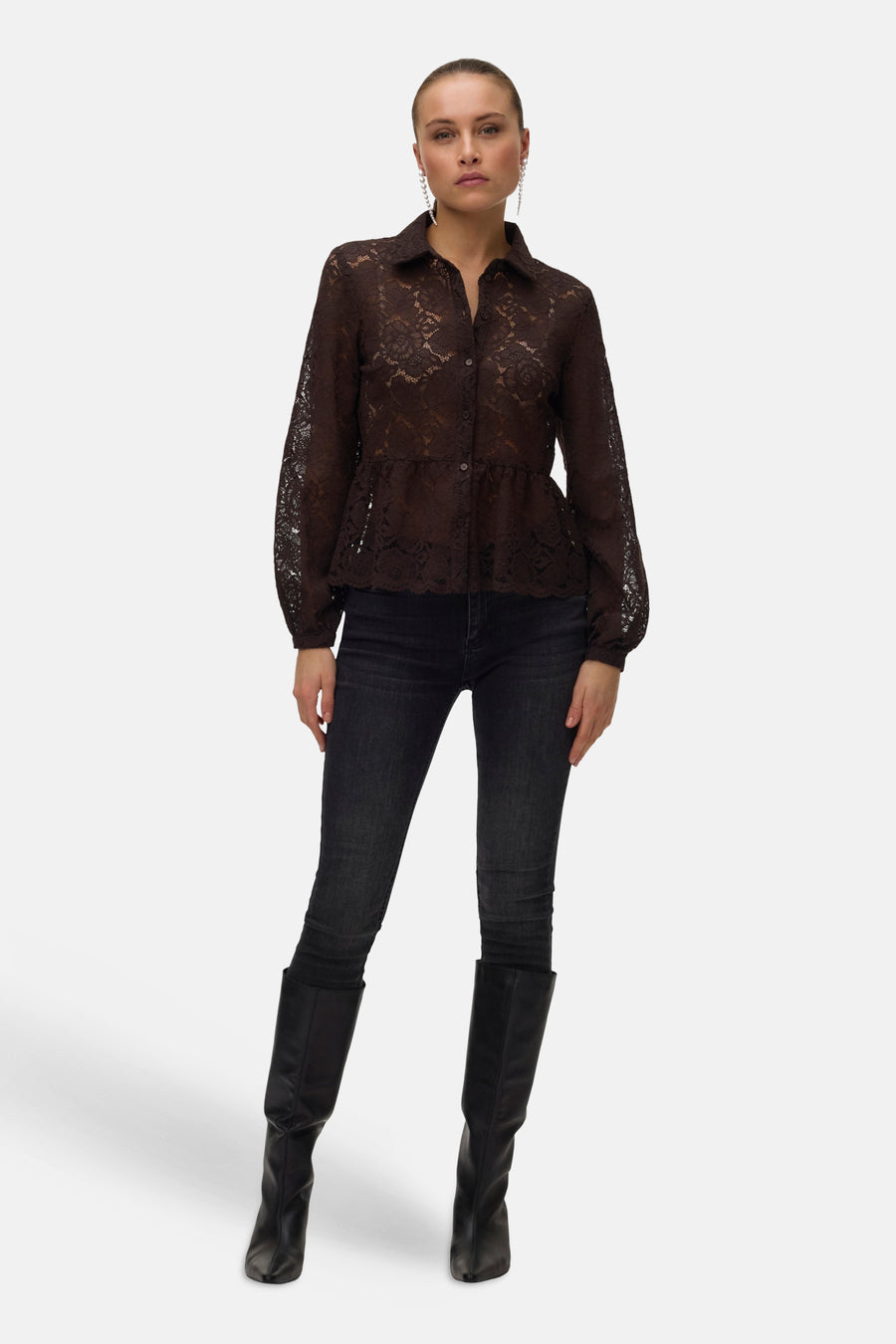 Chemisier (manches longues) brun - VERO MODA®