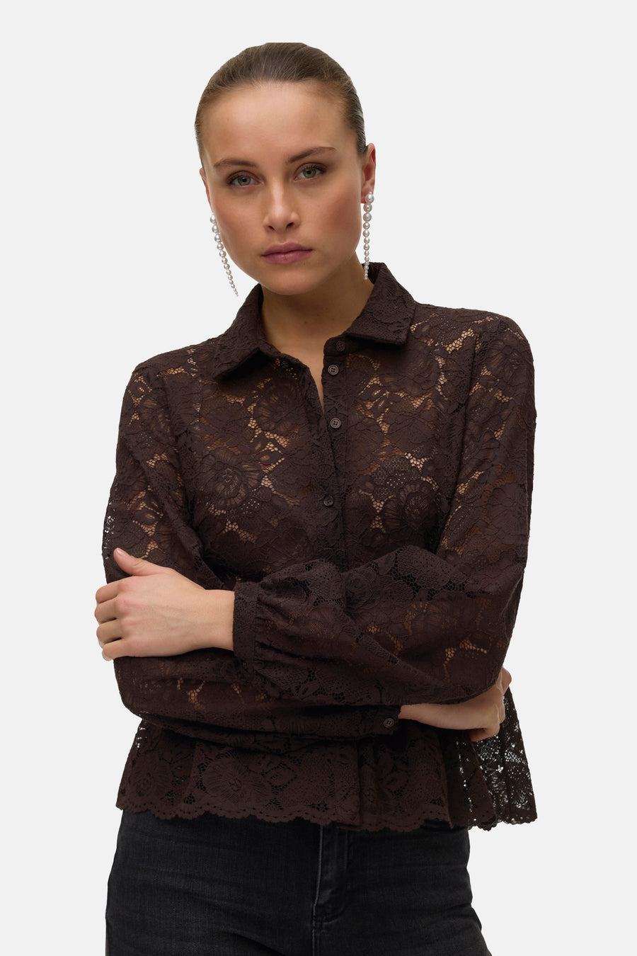 Chemisier (manches longues) brun - VERO MODA®