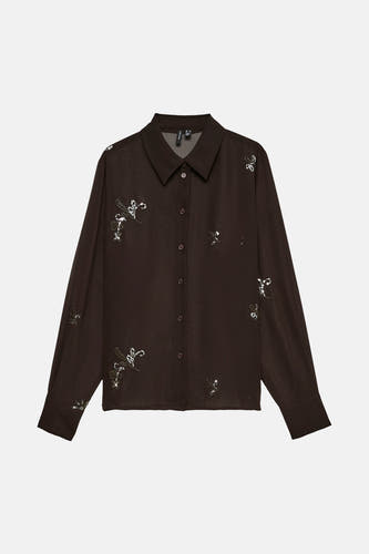 Chemisier (manches longues) brun - VERO MODA®