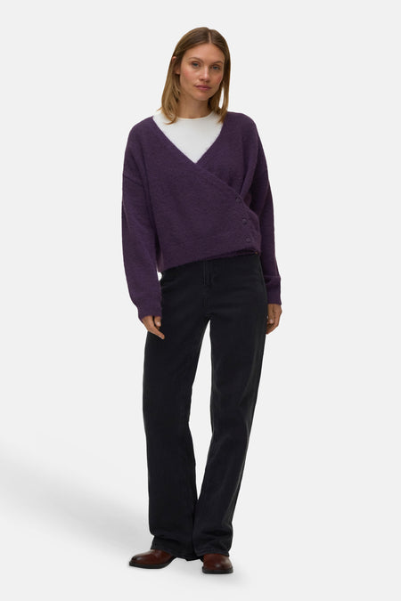 Pull col V mauve - VERO MODA®