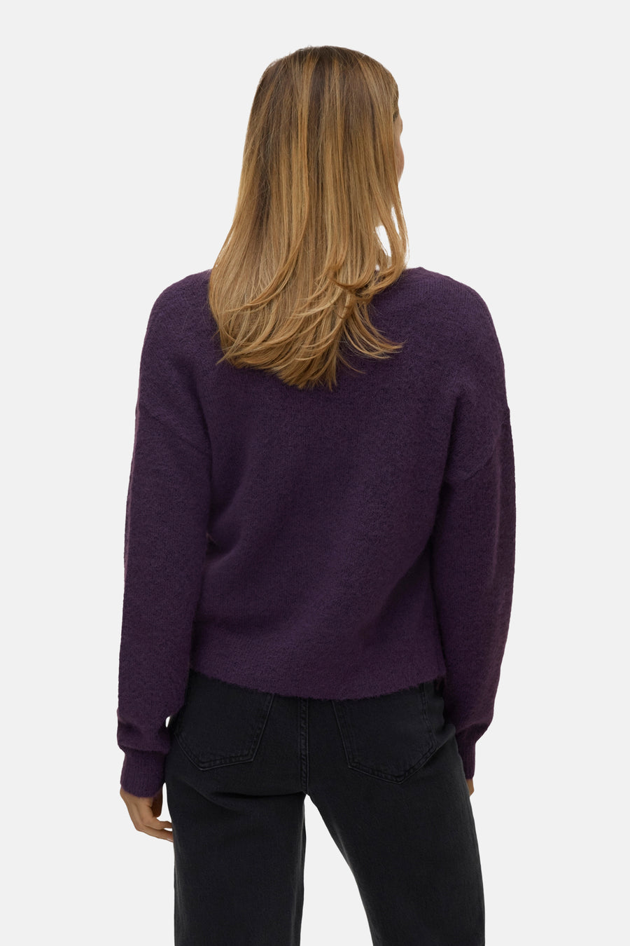 Pull col V mauve - VERO MODA®