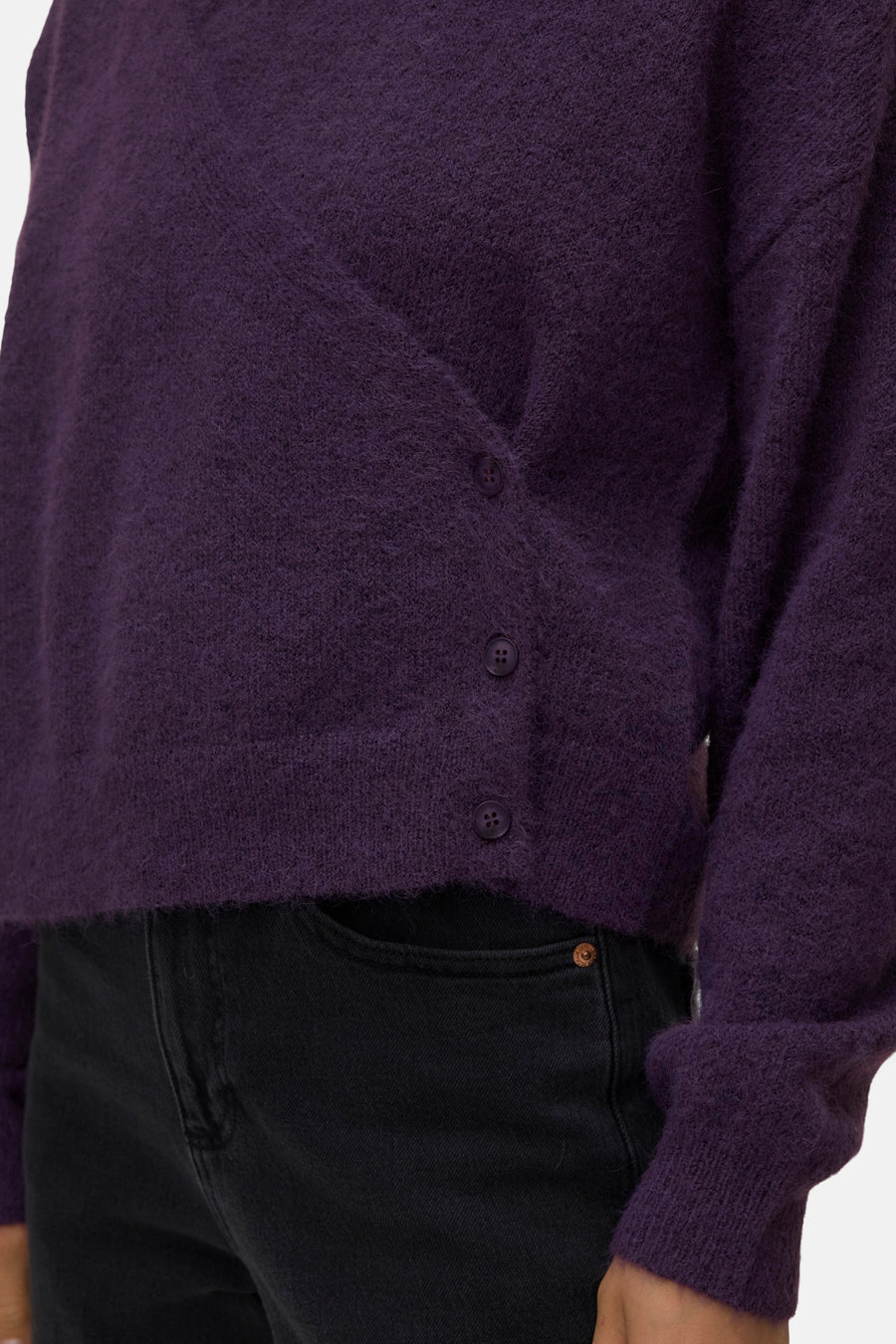 Pull col V mauve - VERO MODA®