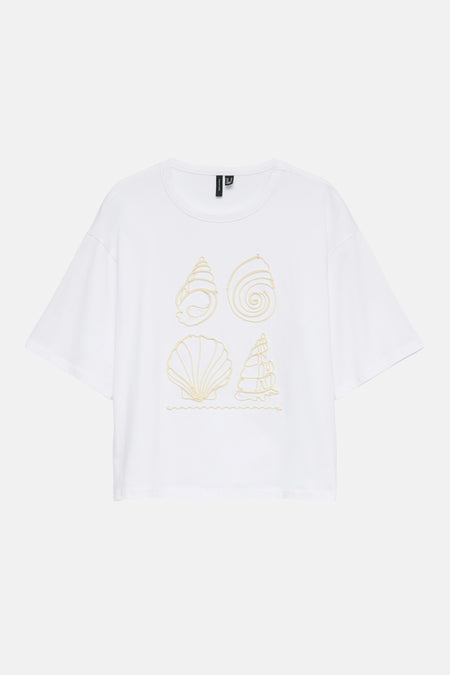 Top uni manche courte blanc - VERO MODA®