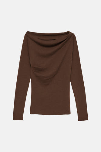 Top uni manche longue brun - VERO MODA®
