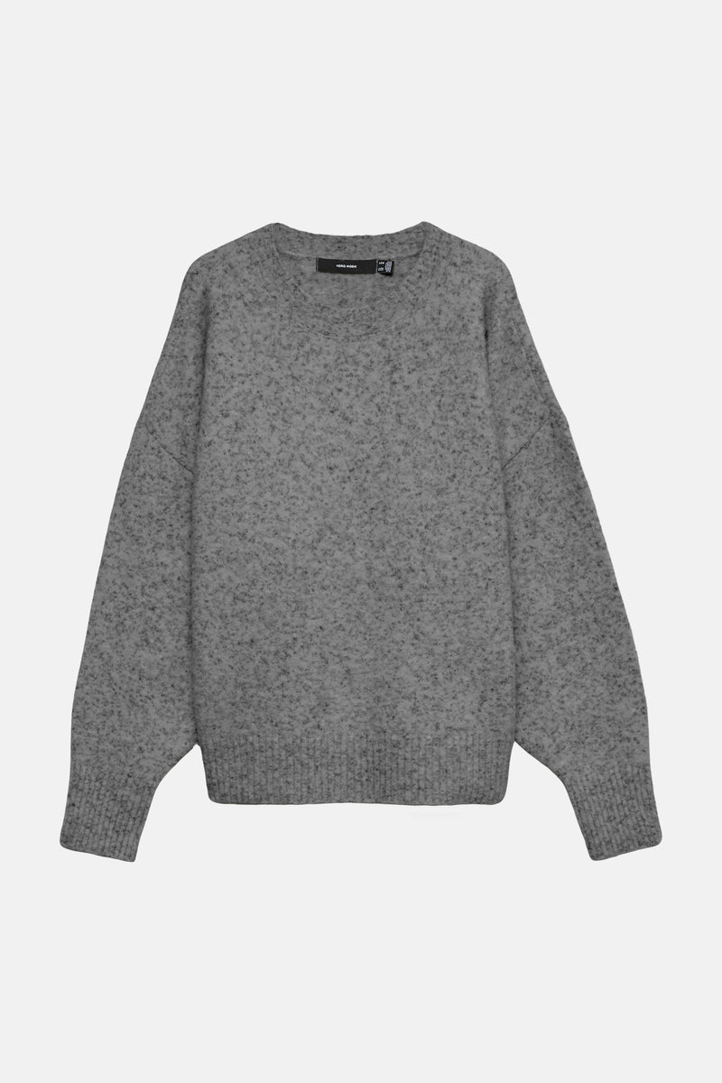 Pull col O - Medium Grey Melange