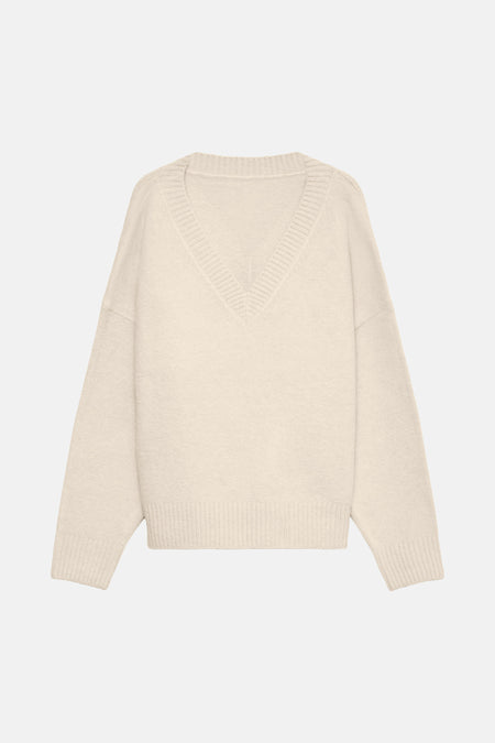 Pull col V beige - VERO MODA®