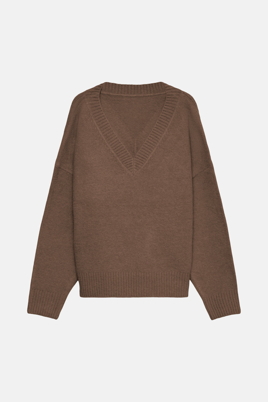 Pull col V brun - VERO MODA®
