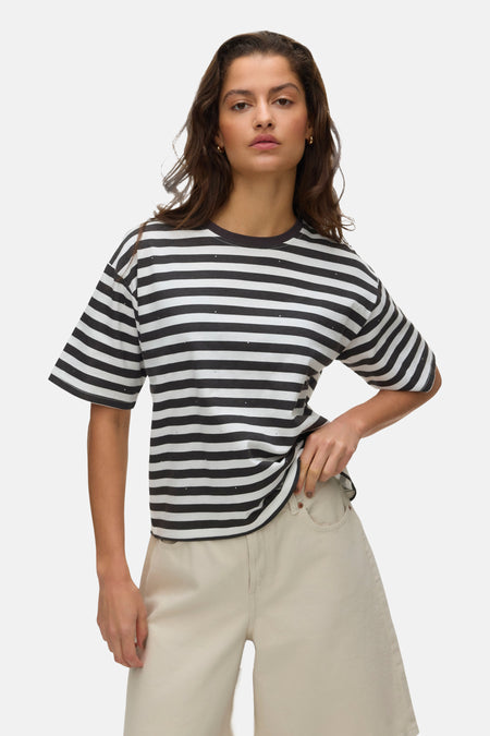 Top uni manche courte brun - VERO MODA®