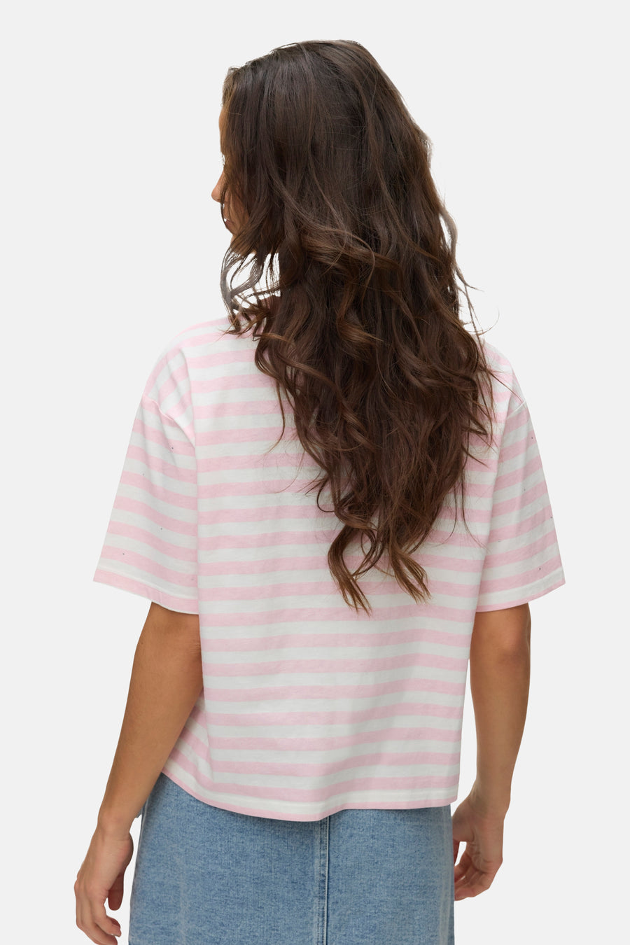Top uni manche courte rose - VERO MODA®