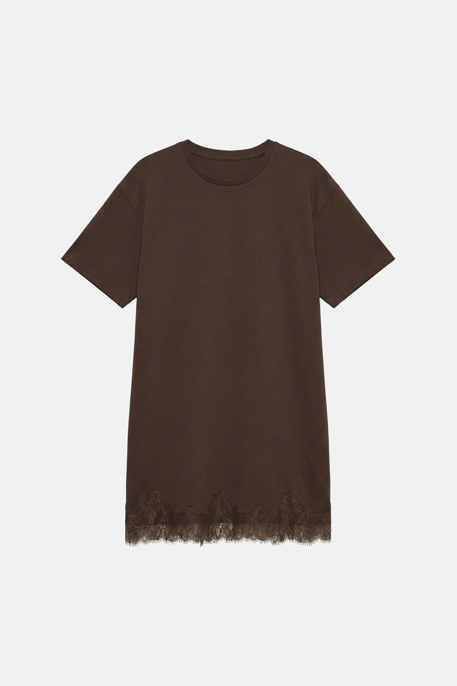 Robe à manches courtes - brun