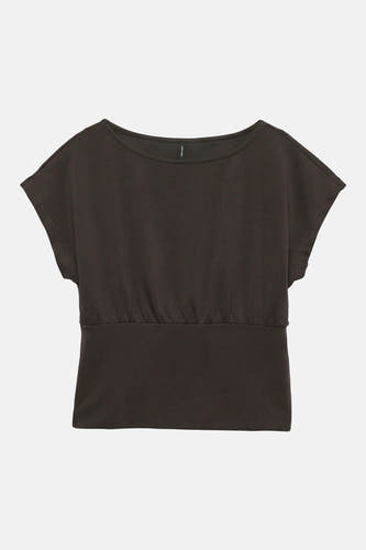 Top uni manche courte brun - VERO MODA®