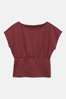 Top uni manche courte brique - VERO MODA®
