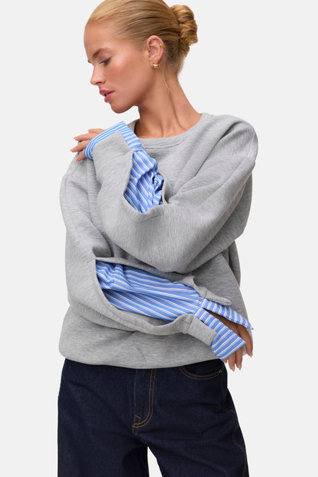 Sweat col O multicolore - VERO MODA®