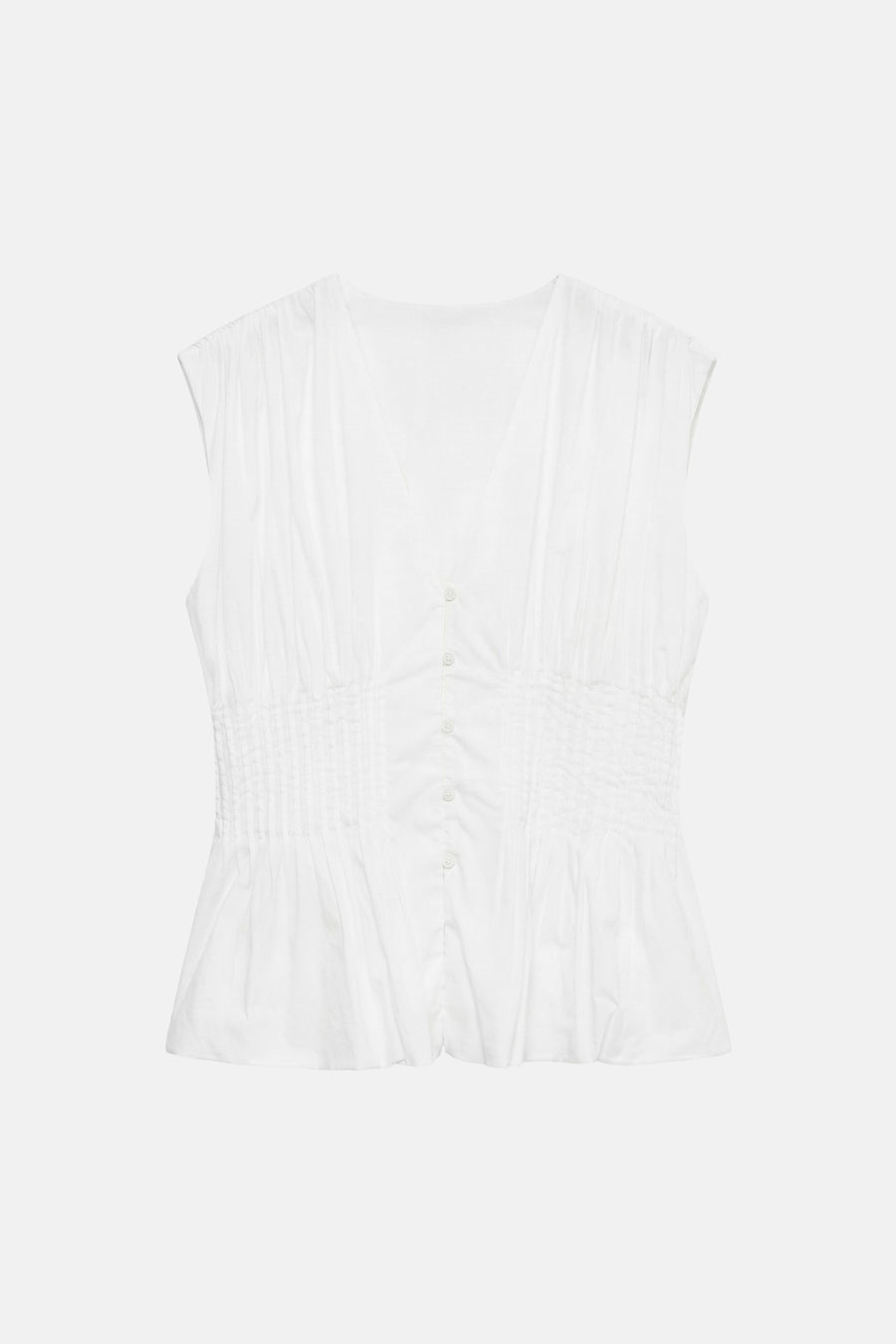 Blouse sans manches - blanc