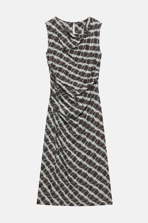 Robe à manches courtes - brun