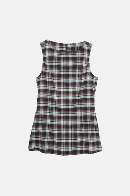 Blouse à manches courtes - brun