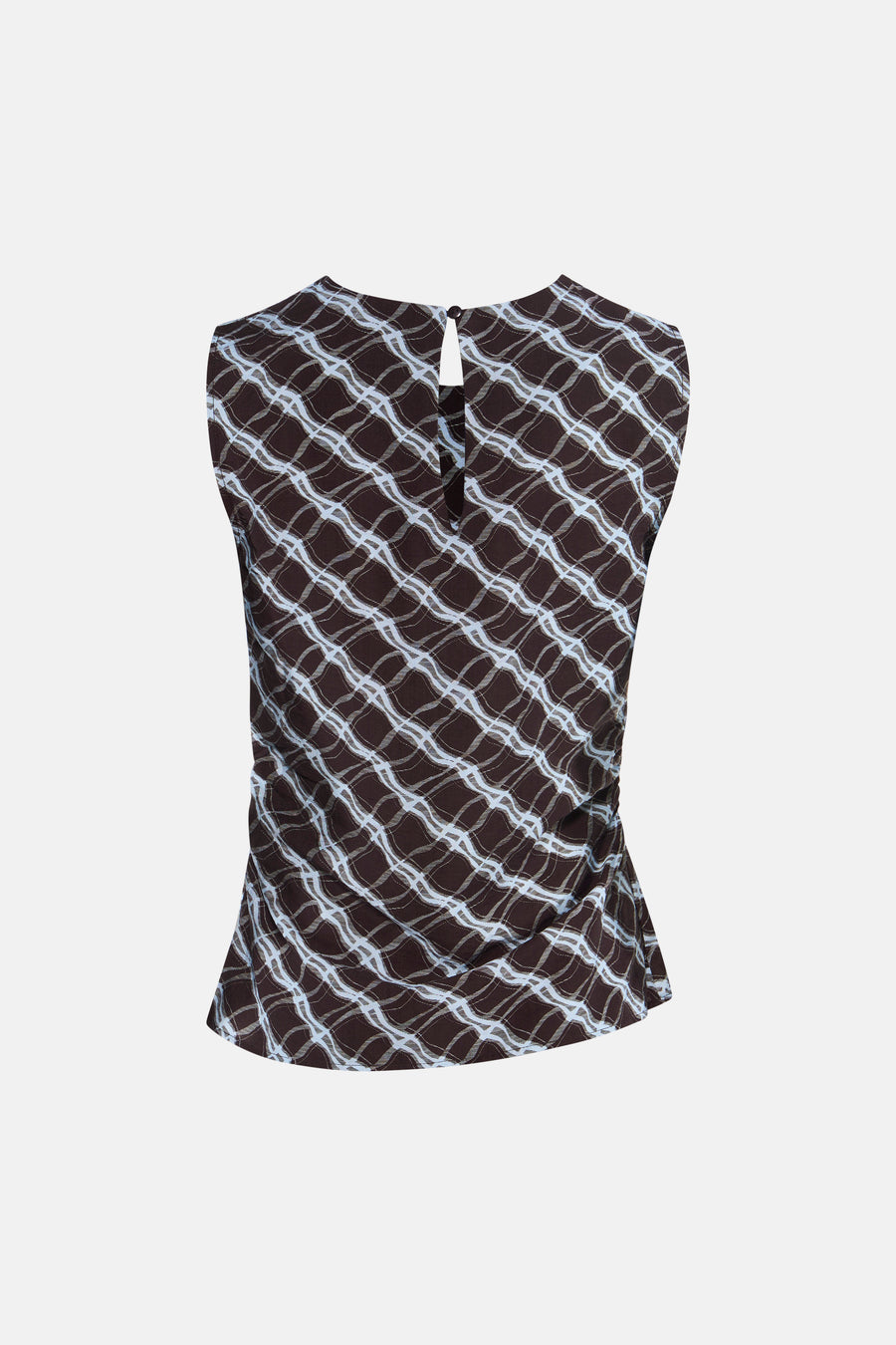 Blouse à manches courtes - brun