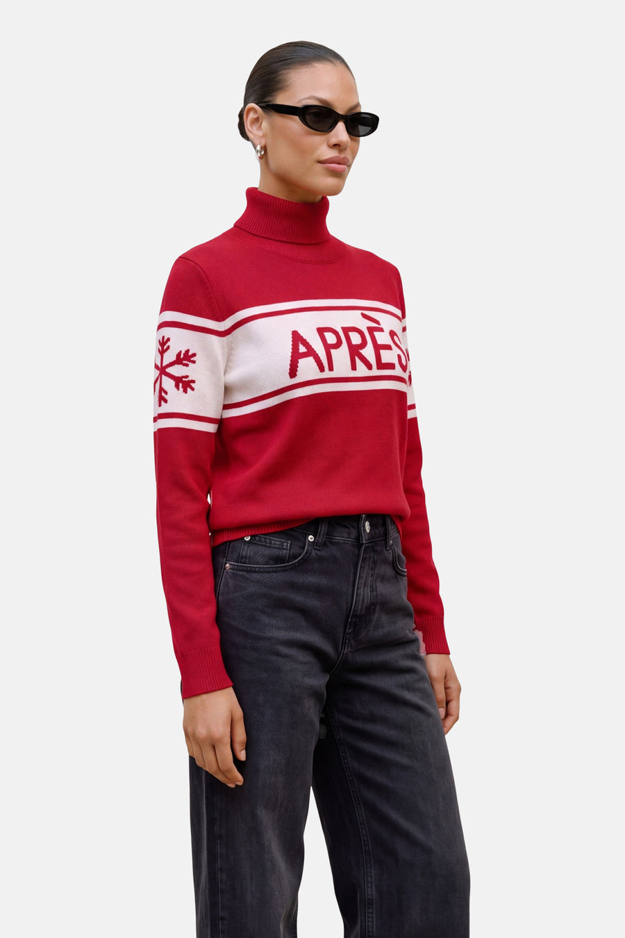 Pull col roulé rouge - VERO MODA®