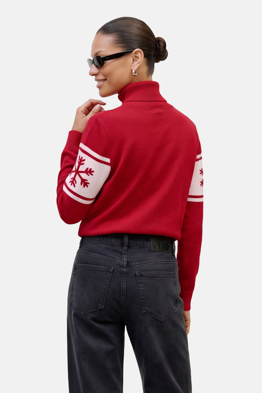 Pull col roulé rouge - VERO MODA®