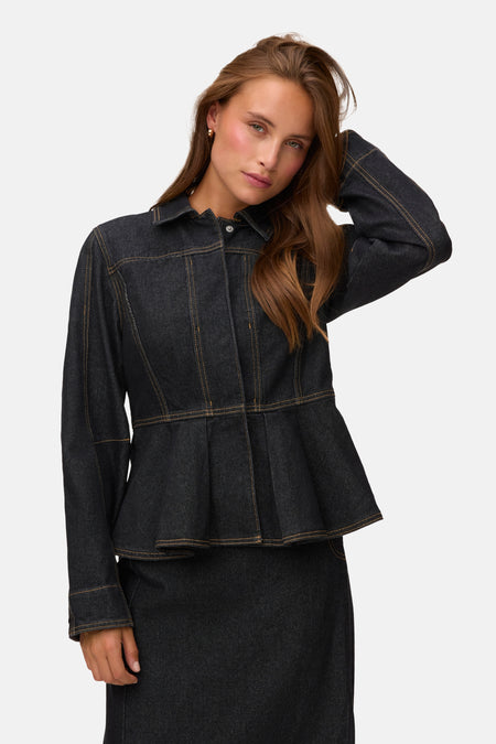 Chemise en jean - dark grey denim