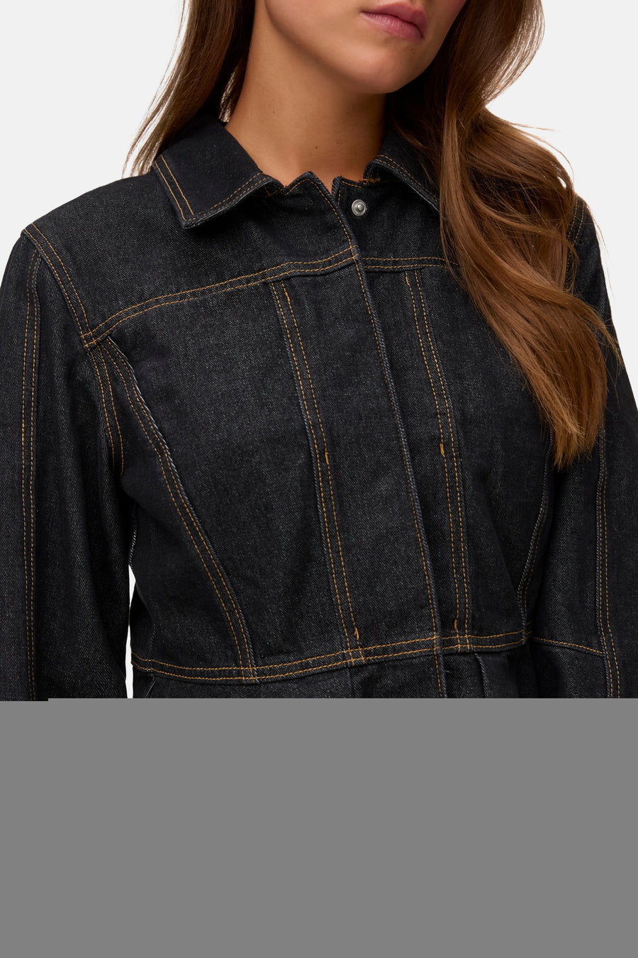 Chemise en jean - dark grey denim
